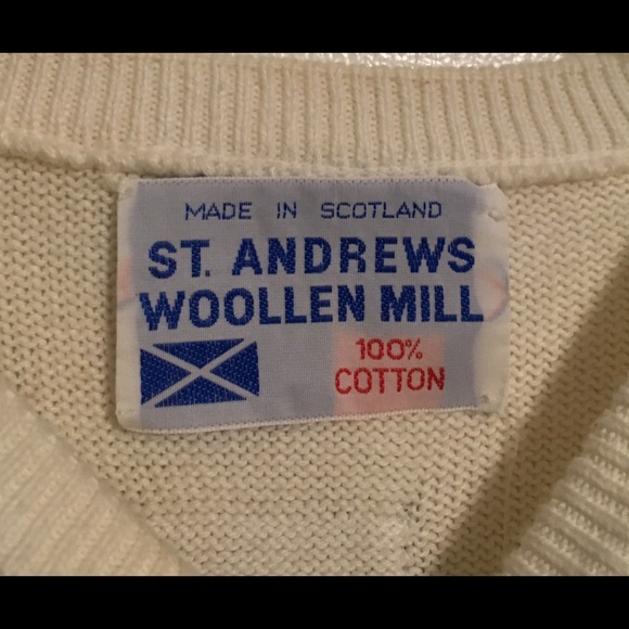 Vtg St Andrews Woollen Mill Crewneck sweater Sz M - Picture 6 of 6